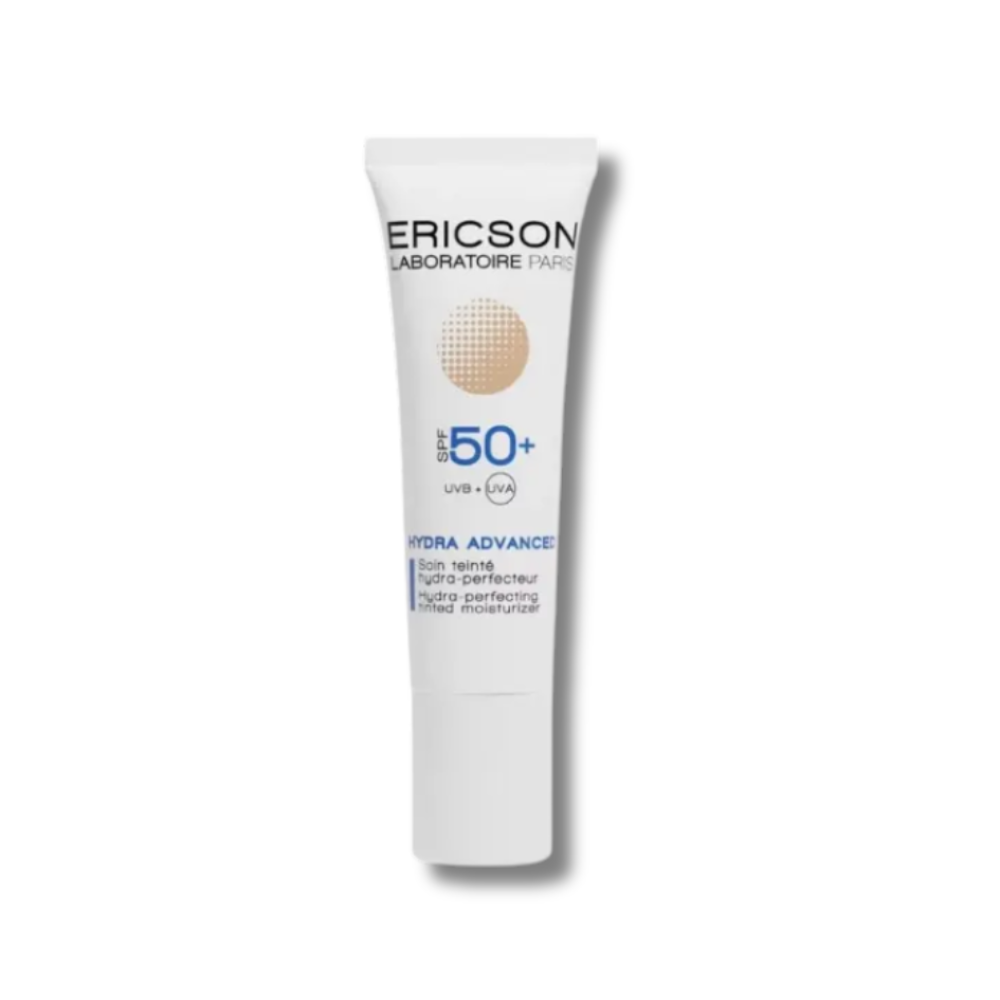Зволожуючий крем з тоном для ідеальної шкіри - Ericson Laboratoire Hydra Advanced Hydra-Perfecting Tinted Moisturizer SPF 50+ 