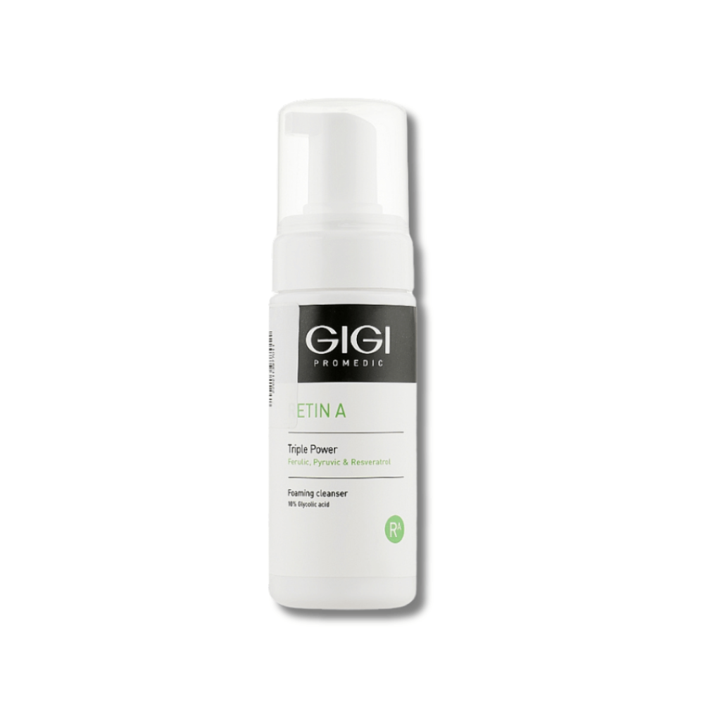 Очищаюча піна з 10% гліколевою кислотою - GiGi Retin A Foaming Cleanser 10% Glycolic
