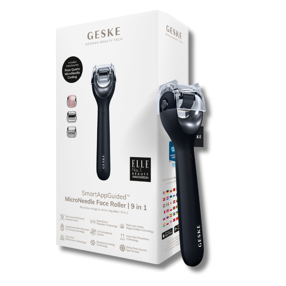 Електронний ролик для обличчя з мікроголками - Geske MicroNeedle Face Roller 9 in 1
