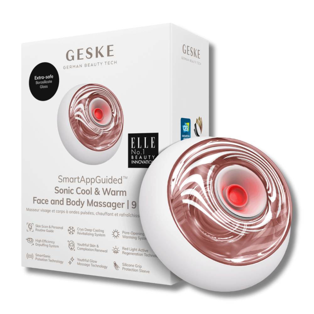 Звуковий масажер для обличчя та тіла - Geske Sonic Cool & Warm Face and Body Massager 9 in 1
