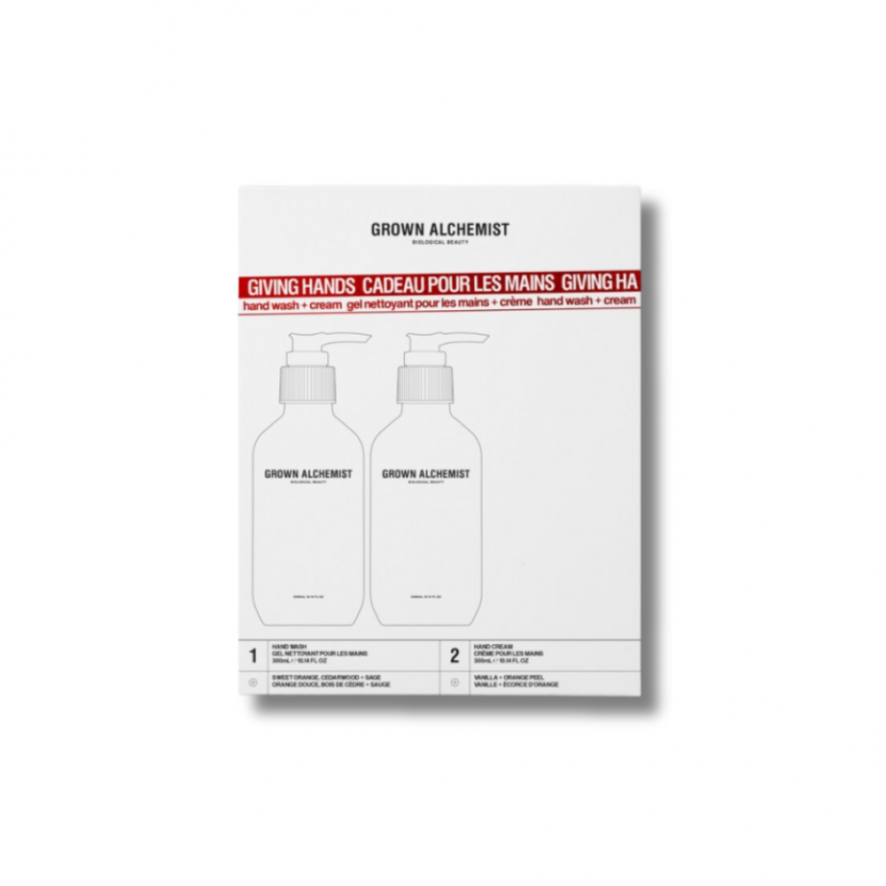Дует CПА очищення та зволоження для рук - Grown Alchemist Giving Hands Wash & Cream Gift Set 