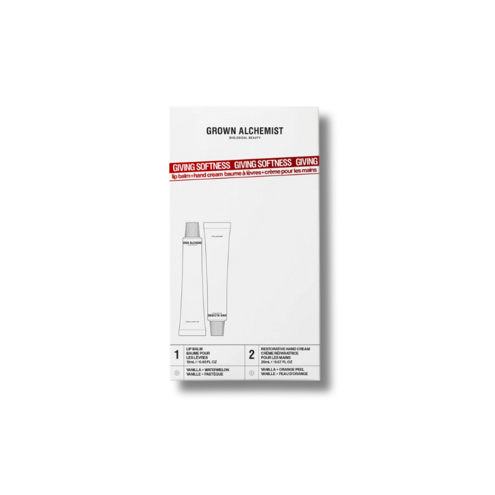 Дуэт Нежность рук и губ - Grown Alchemist Kit: Grown Alchemist Giving Softness Lip + Hand Gift Duo