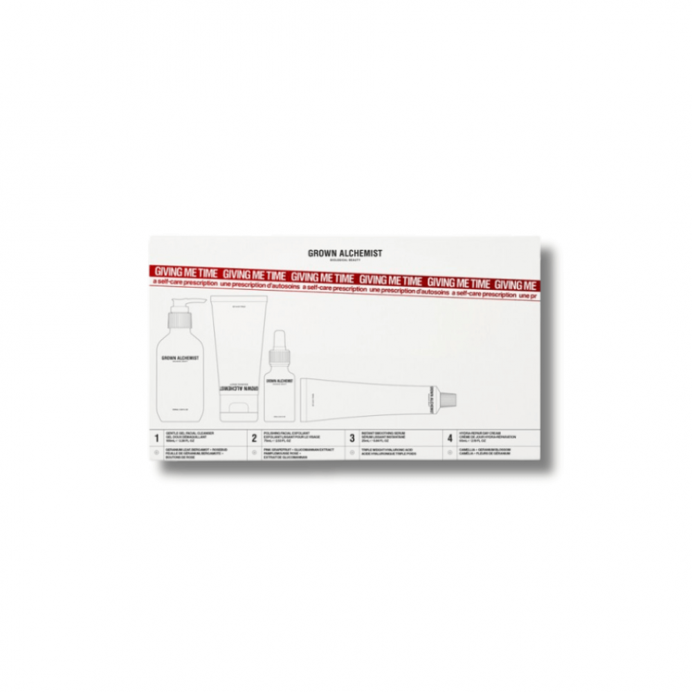 Идеальный уход для увлажненной и сияющей кожи - Grown Alchemist Giving Me Time 4-Pc Gift Set