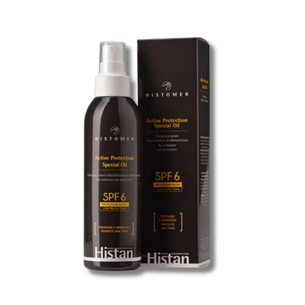 Сонцезахисна олія-бронзатор для обличчя та тіла - Histomer Histan Active Protection Special Оil SPF6