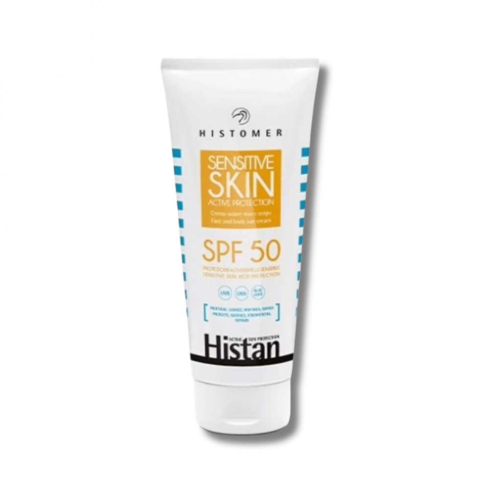 Сонцезахисний крем для обличчя та тіла SPF50 - Histomer Histan Sensitive Skin Active Protection