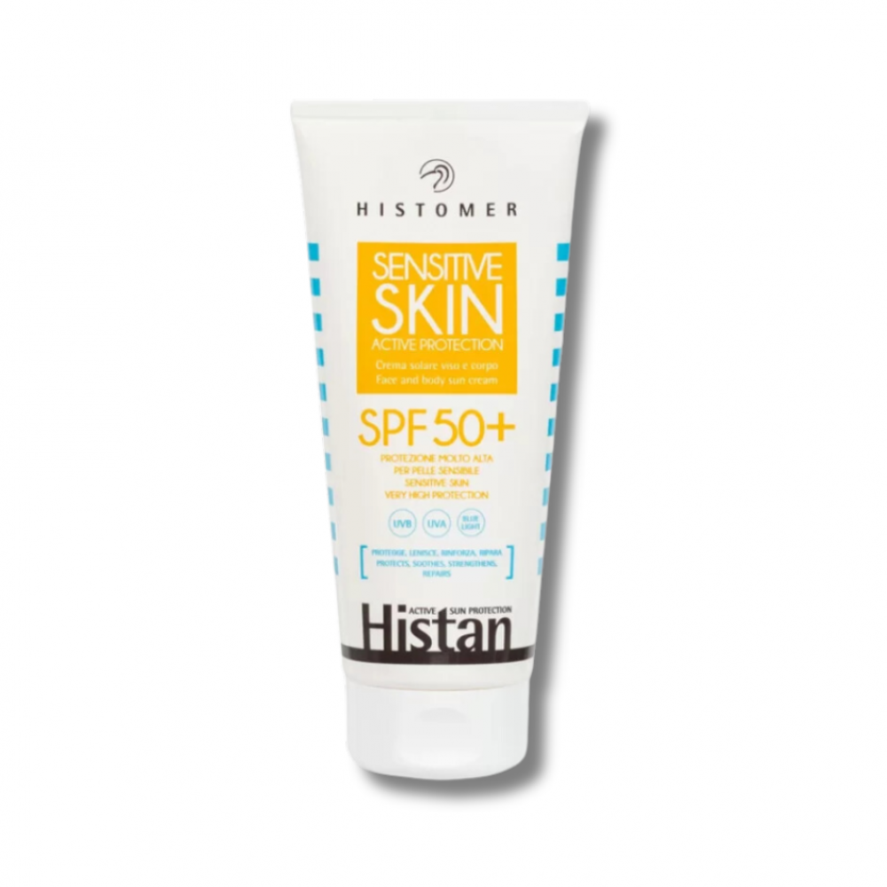 Сонцезахисний крем для обличчя та тіла SPF50+ - Histomer Histan Sensitive Skin Active Protection