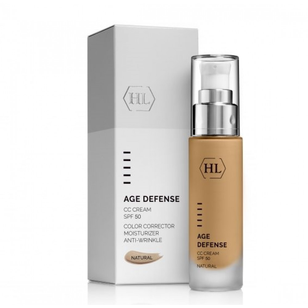 СС Крем для обличчя - Holy Land Cosmetics Age Defense CC Cream SPF50 Natural