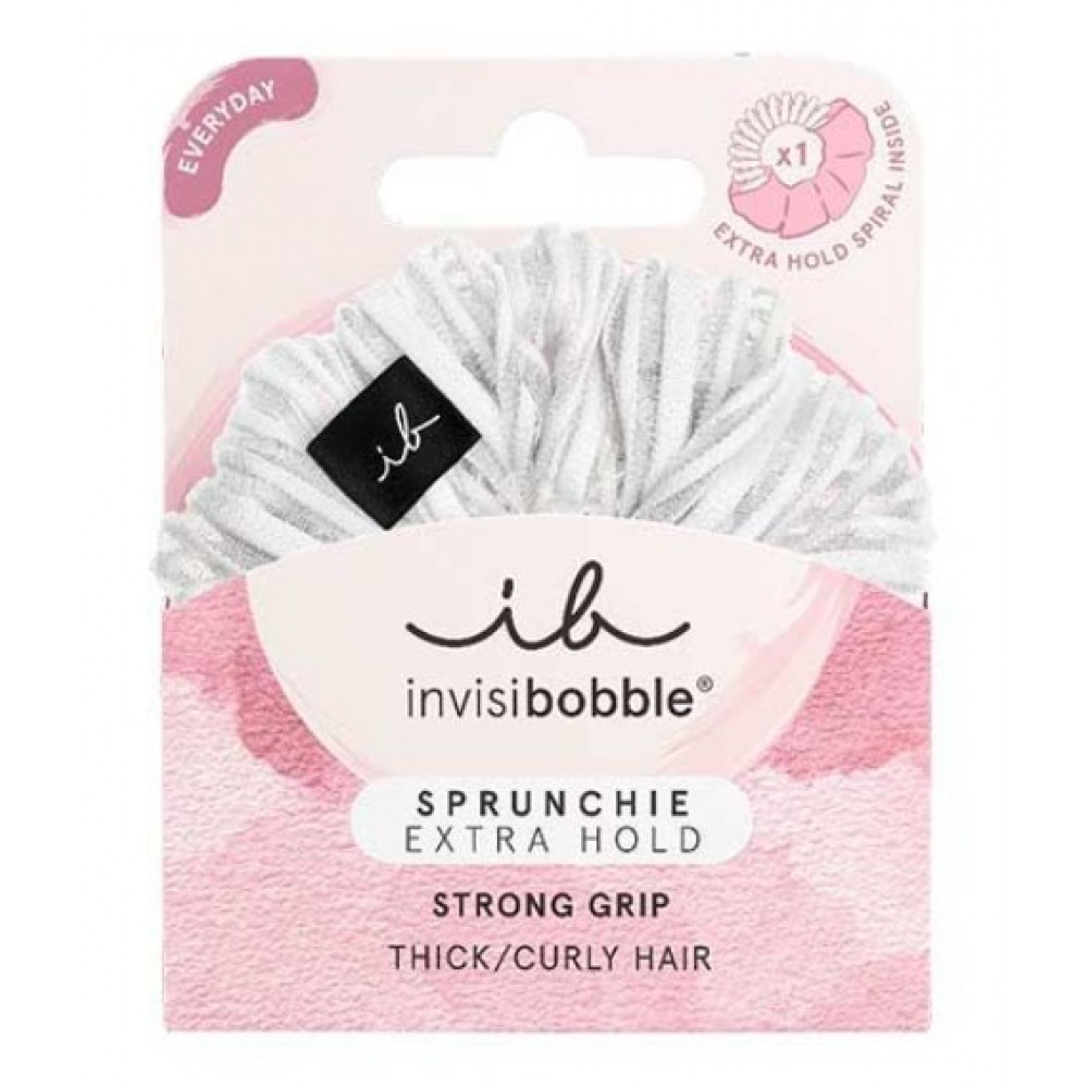 Резинка-браслет для волосся - Invisibobble Sprunchie Extra Hold Pure White