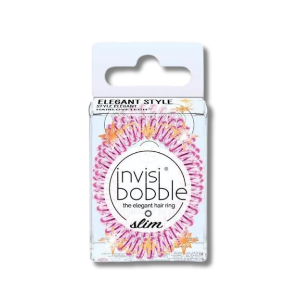 Резинка для волос - Invisibobble Slim Time To Shine La Vie En Rose