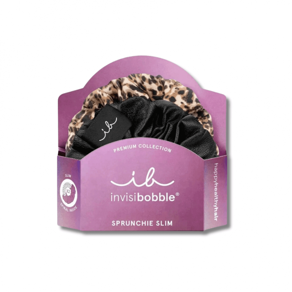 Резинка-браслет для волосся - Invisibobble SPRUNCHIE SLIM PREMIUM Leo Is The New Black