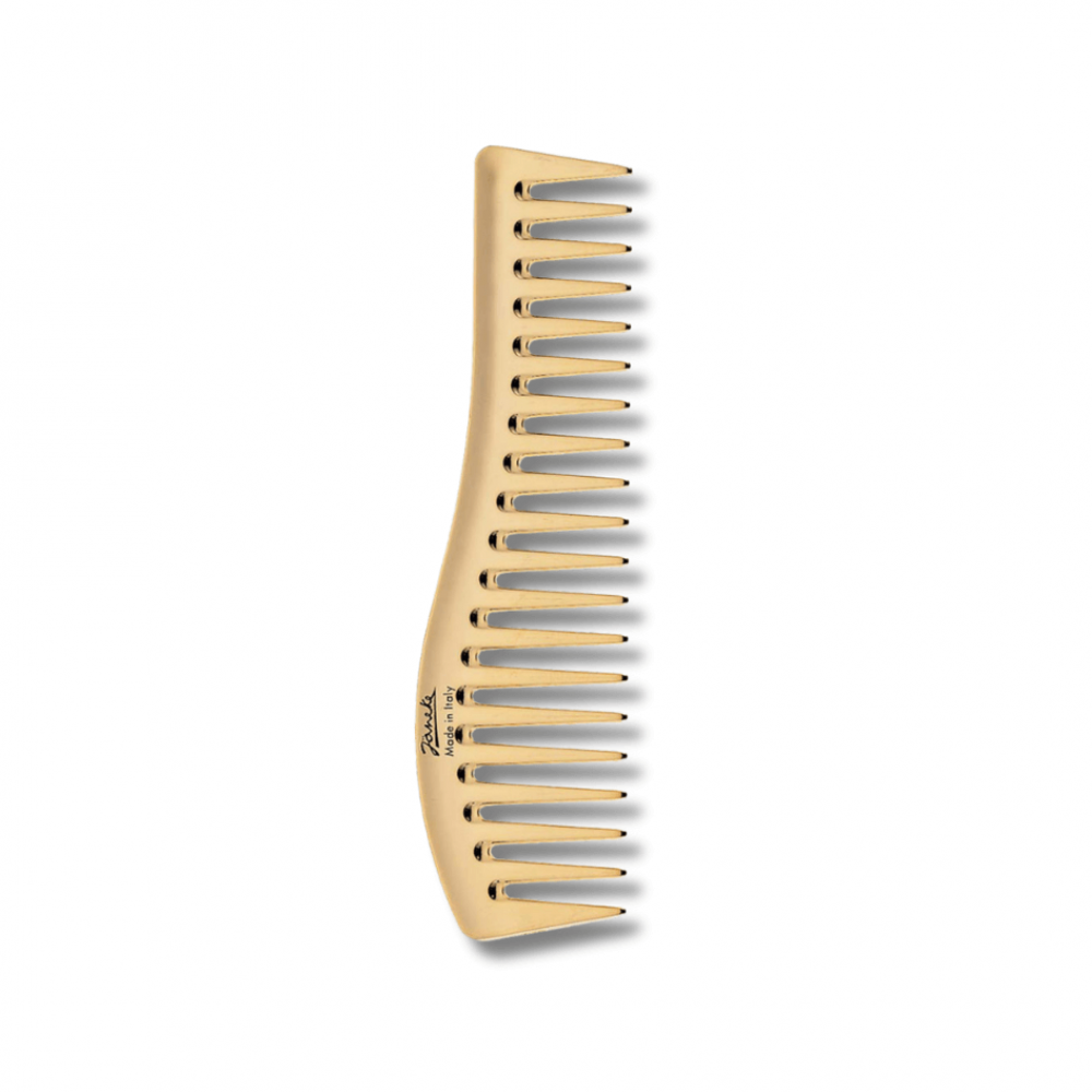 Гребень для волос золотой - Janeke Gold Wavy Comb