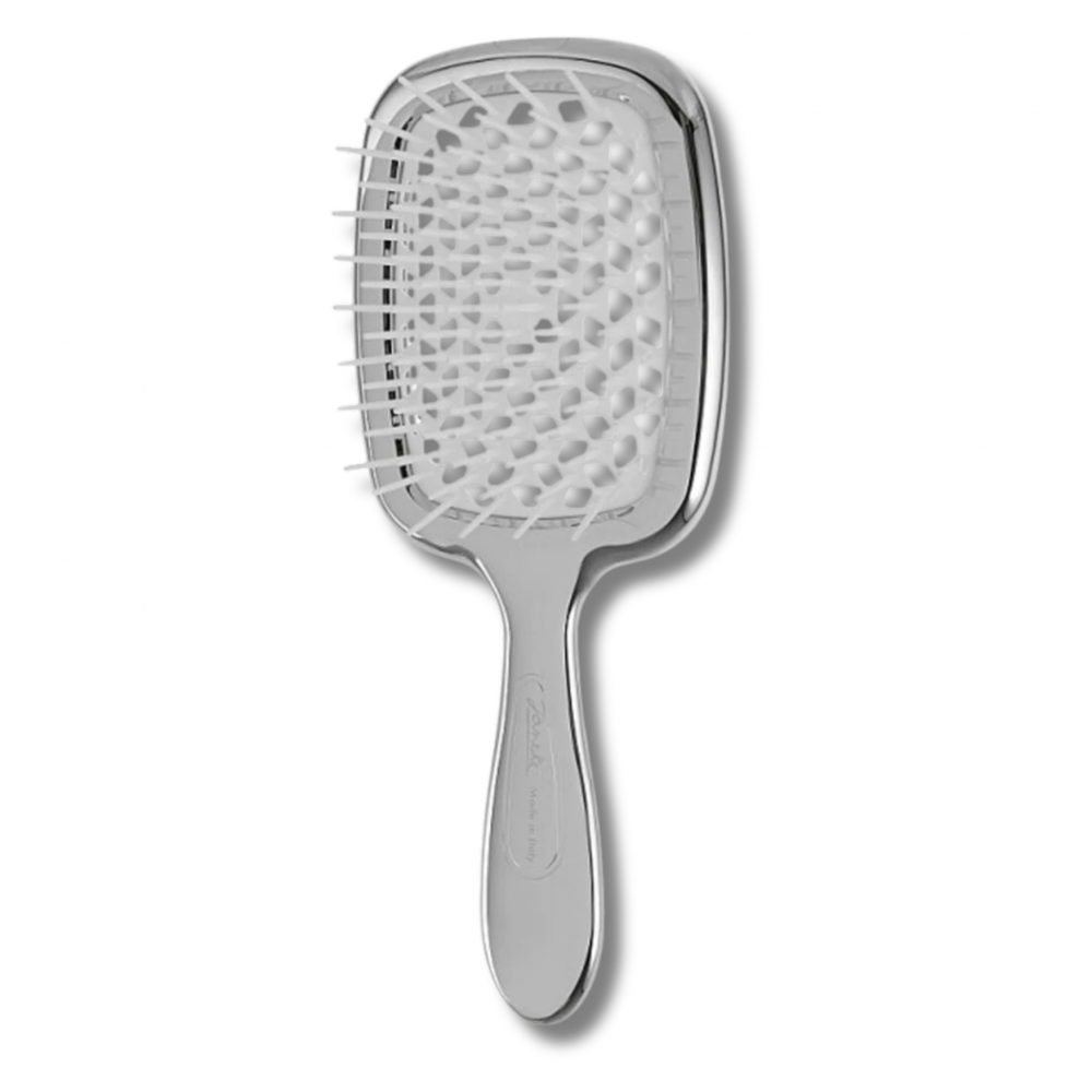 Супербраш срібна з білою серединкою - Janeke Superbrush