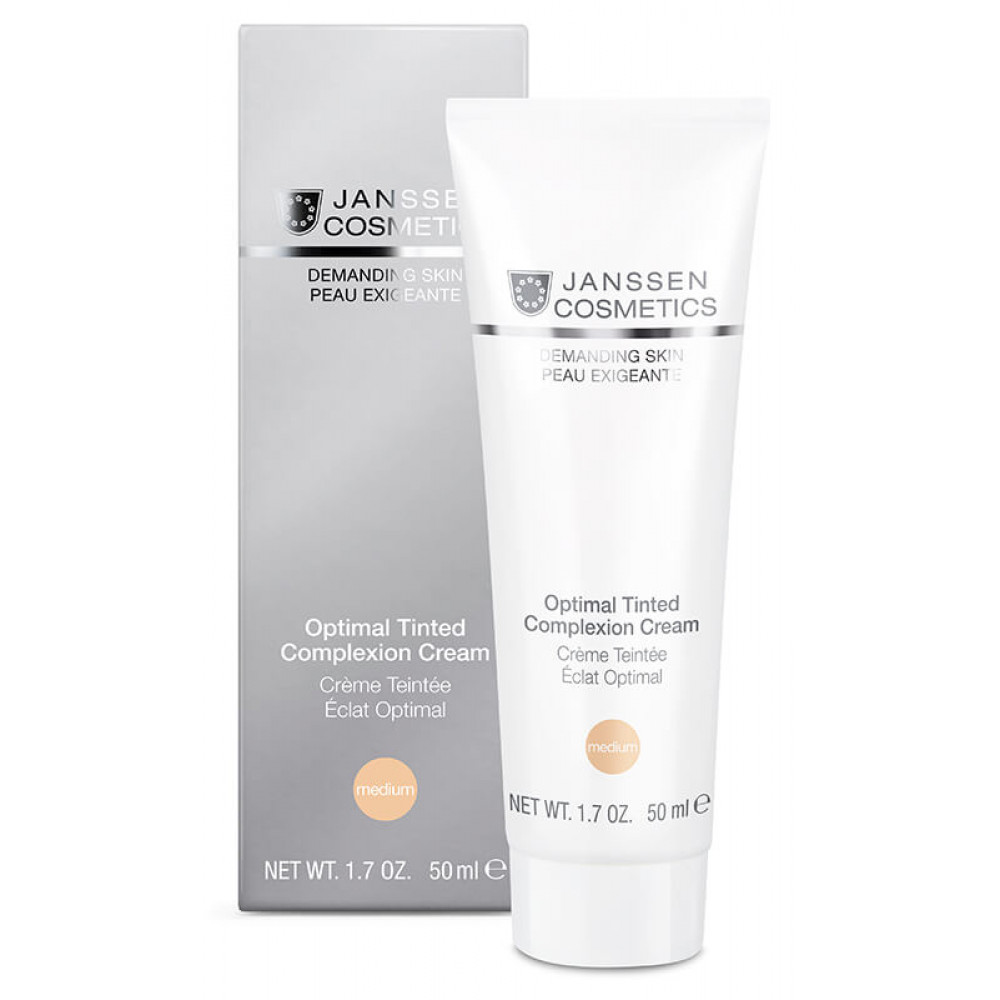Денний тонуючий крем "Medium" - Janssen Cosmetics Optimal Tinted Complexion Cream Medium 