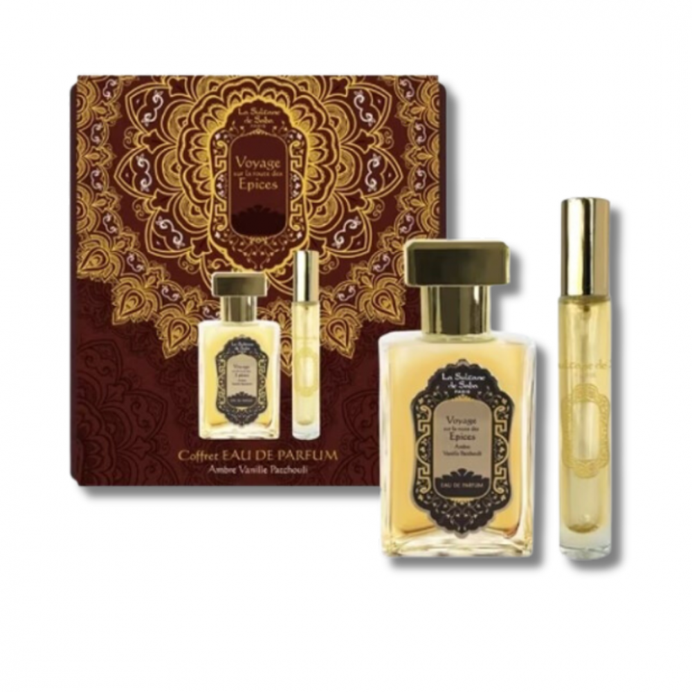 Подарунковий набір - La Sultane de Saba Ayurvedic Perfume Gift Box Amber Vanilla Patchouli