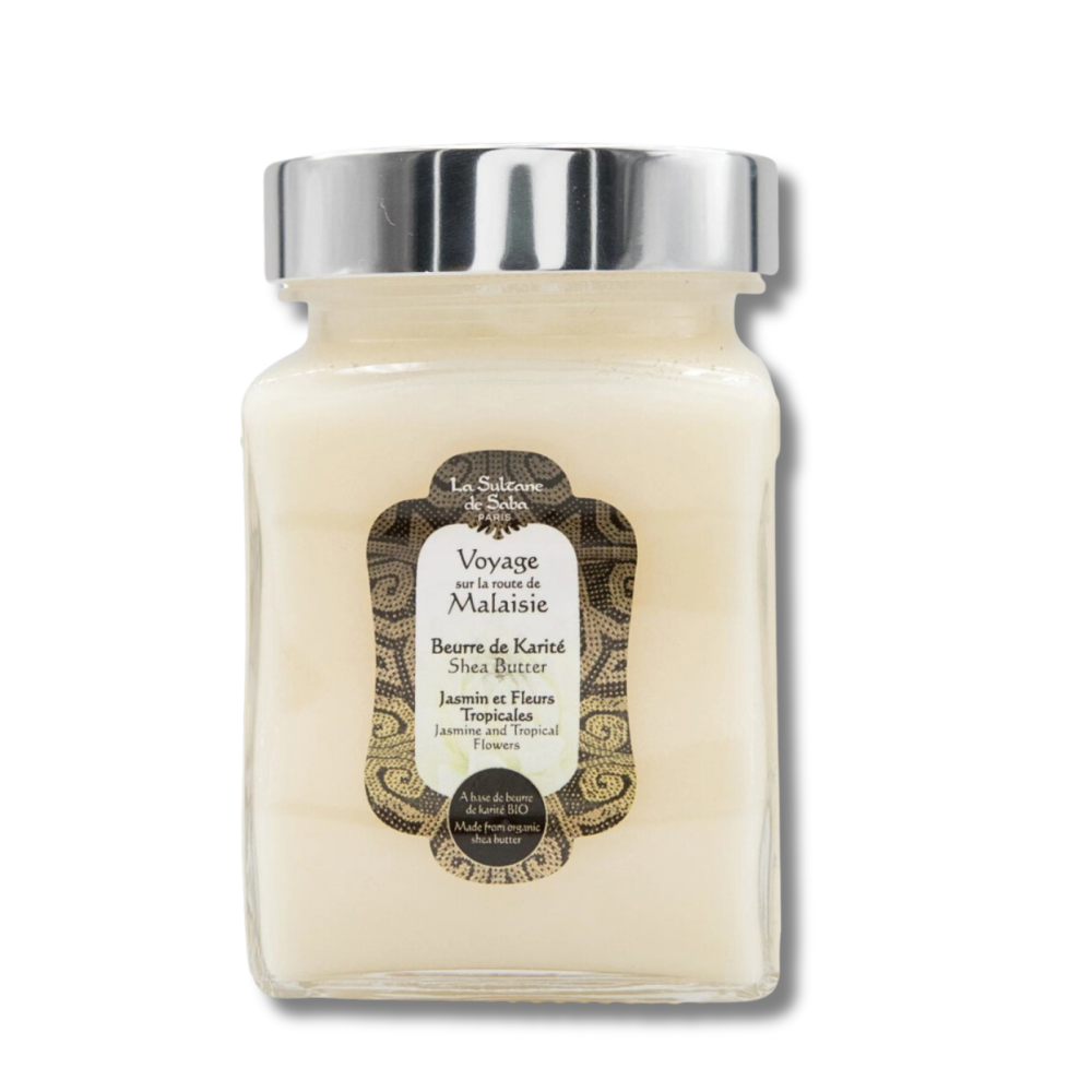 Масло каріте з ароматом жасмину і тропічних квітів - La Sultane De Saba Malaisie Shea Butter Jasmine та Tropical Flowers