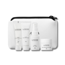 Набір мініатюр для обличчя з неопреновою косметичкою - Lagom Travel Kit