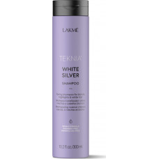 Тонирующий шампунь для нейтрализации желтого оттенка волос - Lakme Teknia White Silver Shampoo