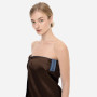 Рушник для тіла з шовку та мікрофібри коричневий - MOLODO Silk & Microfibre Towel Brown