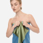Полотенце для тела из шелка и микрофибры оливковое - MOLODO Silk & Microfibre Towel Forest Moss