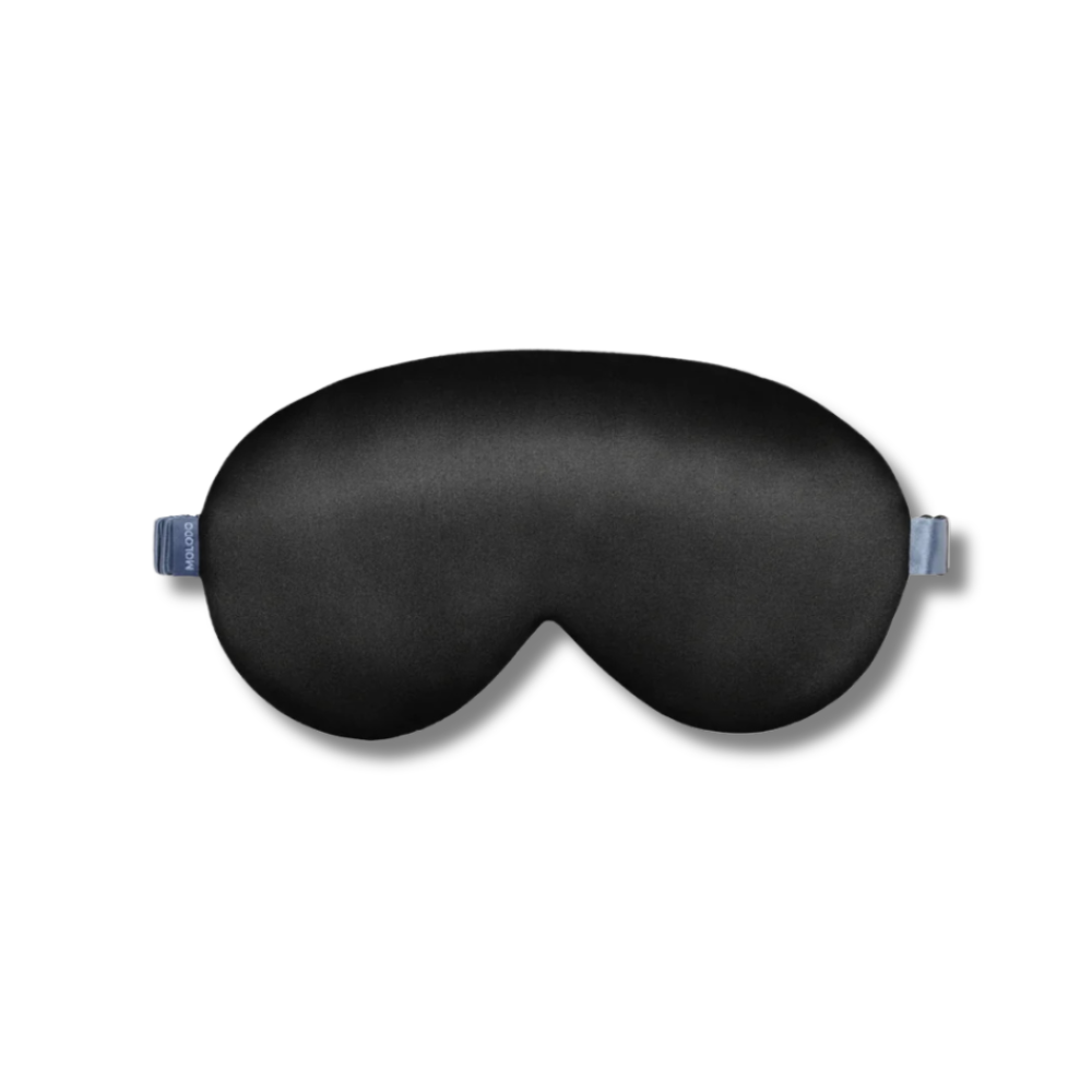 Шовкова маска для сну чорна - MOLODO Silk Sleep Mask Black