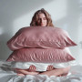 Шовкова наволочка пудрова - MOLODO Silk Pillowcase Powder Pink