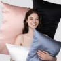 Шовкова наволочка синя - MOLODO Silk Pillowcase Blue
