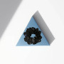Шовкова резинка для волосся чорна - MOLODO Silk Scrunchie Large Black