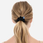 Шовкова резинка для волосся чорна - MOLODO Silk Scrunchie Medium Black
