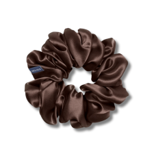 Шовкова резинка для волосся коричнева - MOLODO Silk Scrunchie Large Brown
