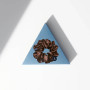 Шовкова резинка для волосся коричнева - MOLODO Silk Scrunchie Large Brown