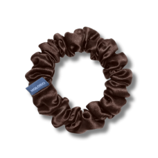 Шовкова резинка для волосся коричнева - MOLODO Silk Scrunchie Medium Brown