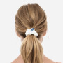 Шовкова резинка для волосся молочна - MOLODO Silk Scrunchie Medium Off White