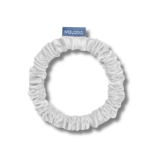 Шовкова резинка для волосся молочна - MOLODO Silk Scrunchie Small Off White