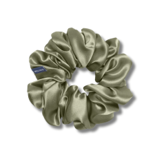 Шовкова резинка для волосся оливкова - MOLODO Silk Scrunchie Large Forest Moss