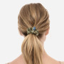 Шовкова резинка для волосся оливкова - MOLODO Silk Scrunchie Medium Forest Moss