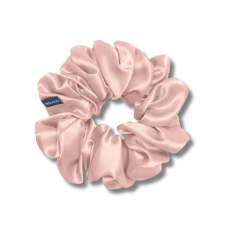 Шовкова резинка для волосся пудрова - MOLODO Silk Scrunchie Large Powder Pink