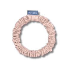 Шовкова резинка для волосся пудрова - MOLODO Silk Scrunchie Small Powder Pink