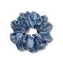 Шовкова резинка для волосся синя - MOLODO Silk Scrunchie Large Blue