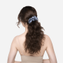 Шовкова резинка для волосся синя - MOLODO Silk Scrunchie Large Blue