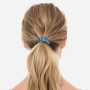 Шовкова резинка для волосся синя - MOLODO Silk Scrunchie Small Blue
