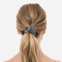 Шовкова резинка для волосся сіра - MOLODO Silk Scrunchie Medium Stone Grey