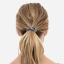 Шовкова резинка для волосся сіра - MOLODO Silk Scrunchie Small Stone Grey