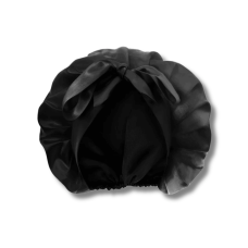 Шовкова шапочка для сну чорна - MOLODO Silk Night Cap Black