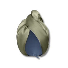 Шовковий тюрбан з мікрофіброю оливковий - MOLODO Silk Turban With Microfiber Forest Moss
