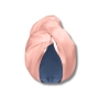 Шовковий тюрбан з мікрофіброю пудровий - MOLODO Silk Turban With Microfiber Powder Pink
