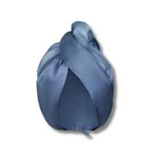 Шовковий тюрбан з мікрофіброю синій - MOLODO Silk Turban With Microfiber Blue