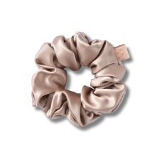 Об'ємна резинка для волосся бежева - MON MOU Silk Large Scrunchie Beige