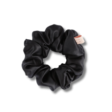 Об'ємна резинка для волосся чорна - MON MOU Silk Large Scrunchie Black