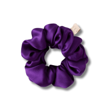 Об'ємна резинка для волосся фіолетова - MON MOU Silk Large Scrunchie Purple