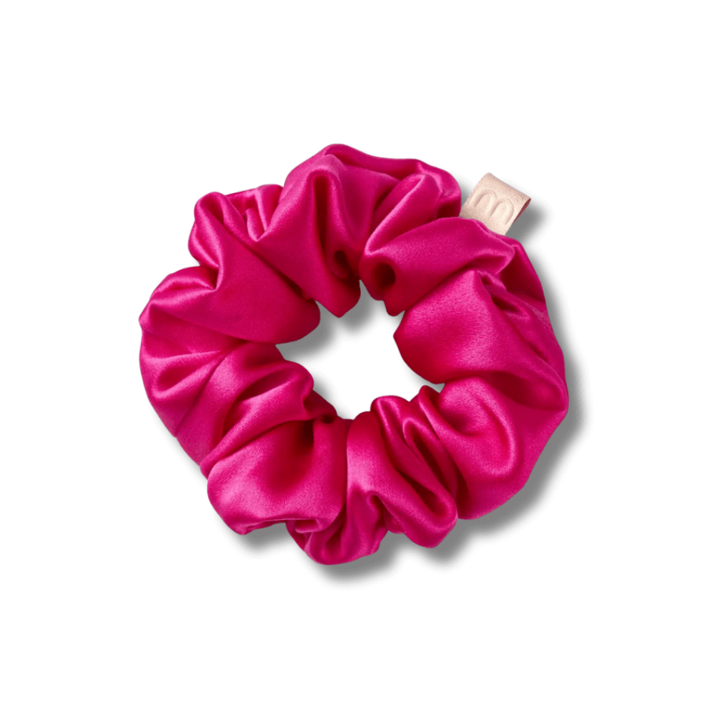 Об'ємна резинка для волосся ягідна - MON MOU Silk Large Scrunchie Berry